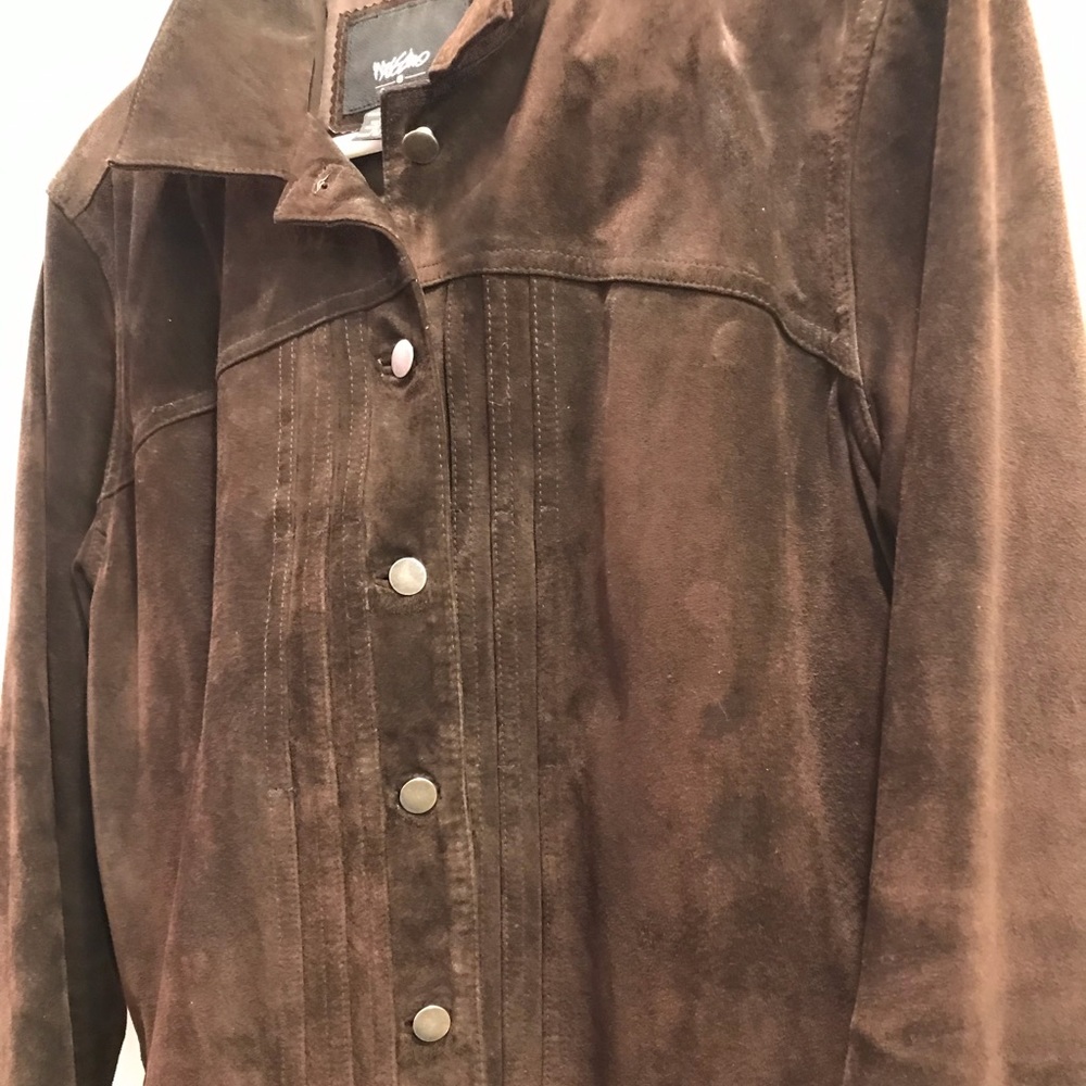 Vintage 2005 Mossimo Brown Suede Jacket. Size LG.